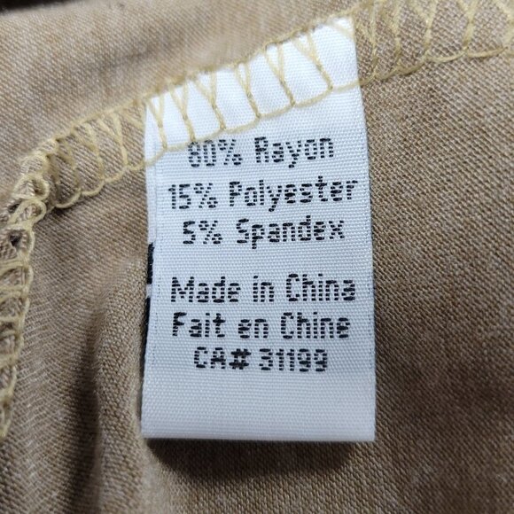 light Brown Long Sleeve Cowl Neck Blouse Top Various Sizes Size S Size XL -NW - Picture 5 of 8